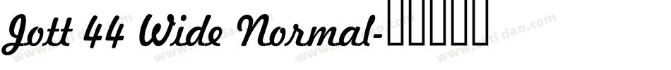 Jott 44 Wide Normal字体转换